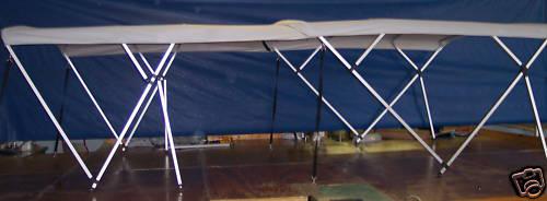 Double bimini top sunbrella fabric 15' long