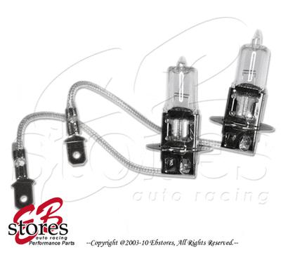 H3 12v 55w xenon gas hid foglight light bulb 1 pair 2pcs 4300k oem clear white