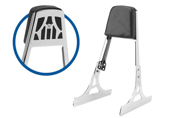 Sissy bar backrest passenger seat pad for 2000 harley davidson softail fxstsb