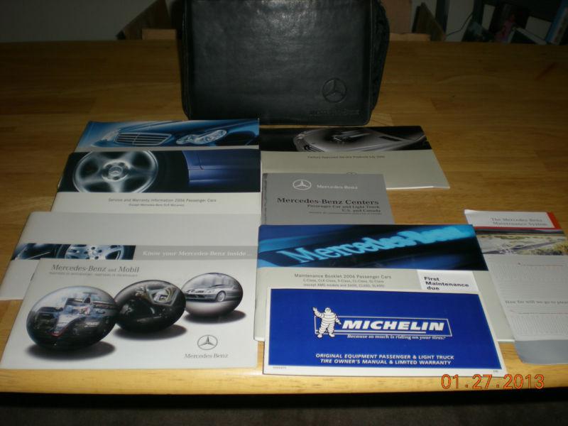 2006 06 mercedes c class owner's owners manual with case
