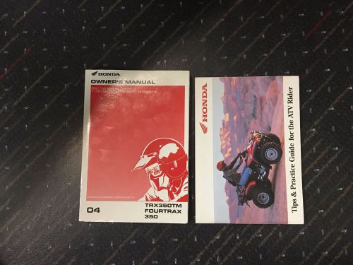 Hel31hn4640 2004 honda fourtrax foreman owner's manual