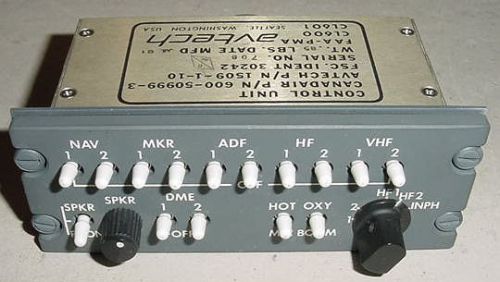 Canadair / avtech aircraft audio control panel, 1509-1-10, 600-50999-3