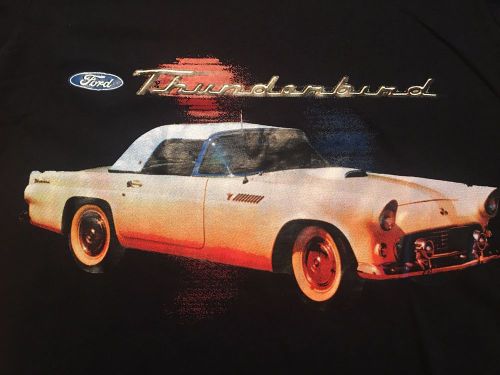 Vintage ford thunderbird t shirt black size women's medium euc