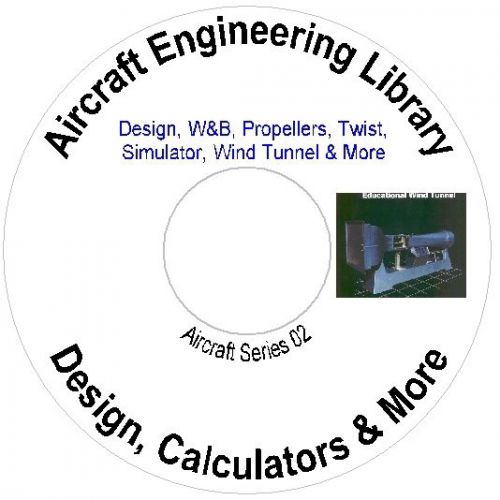 Aircraft engineering library, design calculators, wind tunnel  &amp;; more