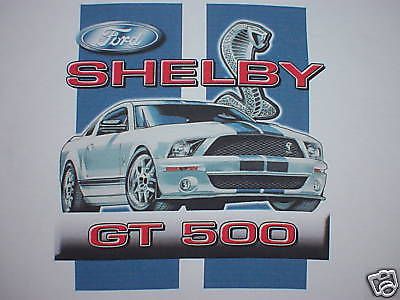 Mustang t-shirt 08 07 shelby cobra gt500 2009 2008 2007 - md-lg-xl-xxl