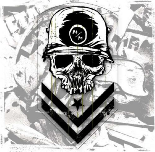 Metal mulisha decal pair #18  sticker, truck trailer moto high quality!!