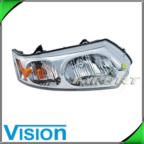 Passenger right side headlight lamp assembly replacement 2003-07 saturn ion 4dr