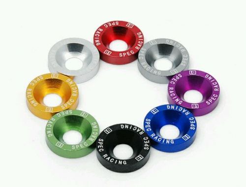 Jdm d1 spec aluminum fender washers 1set=8 pcs washers and bolt for honda acura