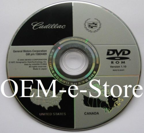 Oem cadillac 2006 2007 dts sedan v8 denso gps navigation dvd map north america