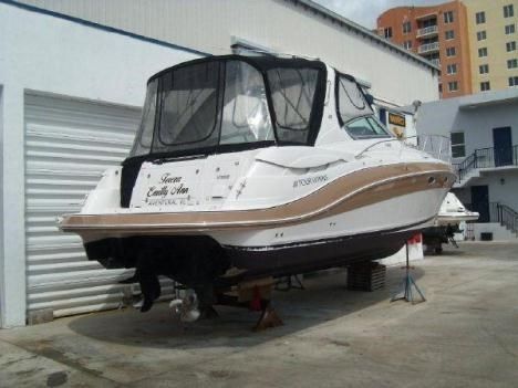 2008 four winns 358 vista tan cockpit cover glass camper canvas surround bimini