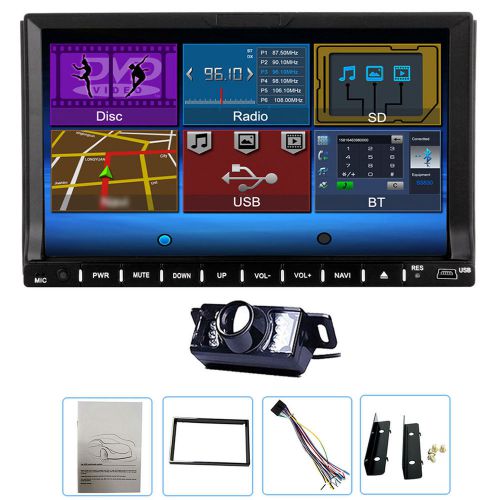 7" double 2 din in dash auto radio stereo car dvd player bluetooth+backup camera