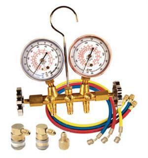 Fjc 6692 brass dual manifold gauge set