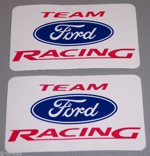 2 new ford team racing 3 x 5 stickers! great toolbox decals! nascar nhra! oem