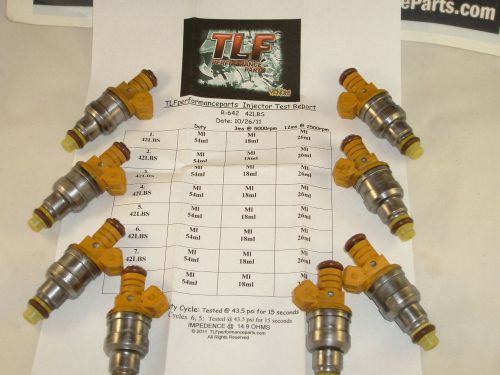Ford 1986-04 mustang 42 lbs/hr set of  8 plug &amp; play  fuel injectors ev-1