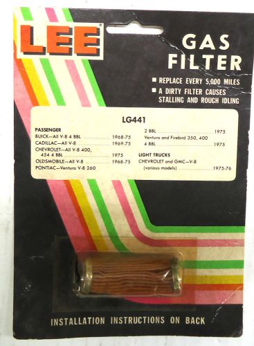 Lee gas filter 1968-1975 chevrolet buick cadillac oldsmobile