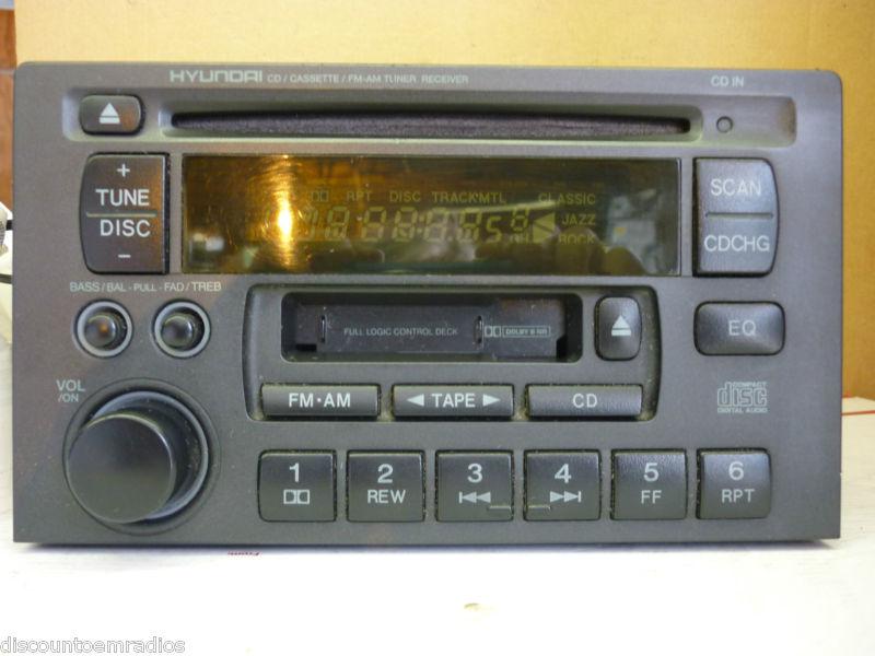 04-05 hyundai xg radio single cd cassette 96145-39100 *