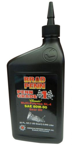 Brad penn oil classic gear lube 80w90 1 qt p/n 023-7729s