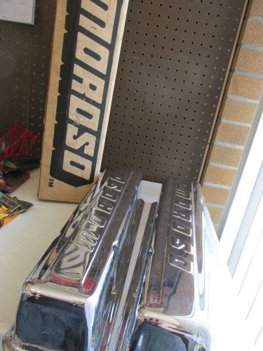 Vintage moroso valve covers chrome small block chevy 6810 nos no hole