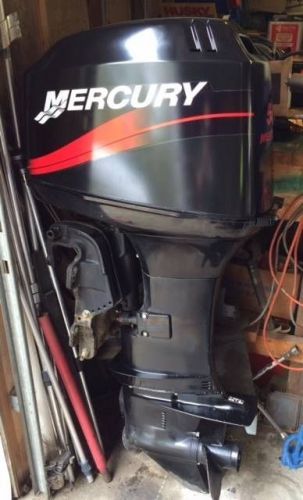 2003 mercury 50hp 20" shaft remote outboard with control and rigging