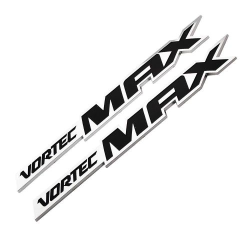 2x black vortec max door emblem logo badge for chevrolet silverado sierra ss 6.0