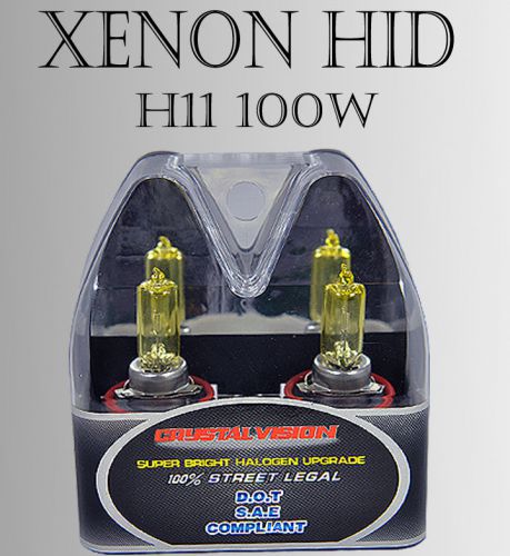 Icbeamer h11 m-box 100w pair low/ fog light xenon hid super yellow rep az209