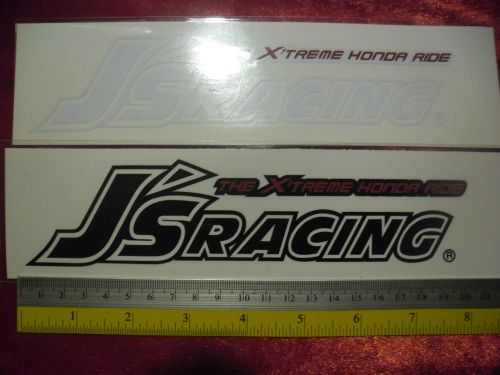 2 jdm j's racing di-cut sticker decals aftermarket racing sponsor.