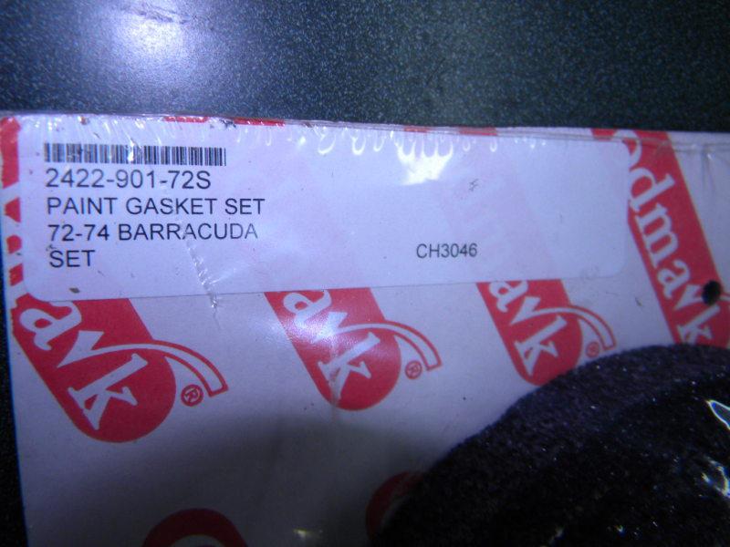 1972-1974 Plymouth Barracda Paint Seal Kit GMK242290172S, US $49.99, image 2