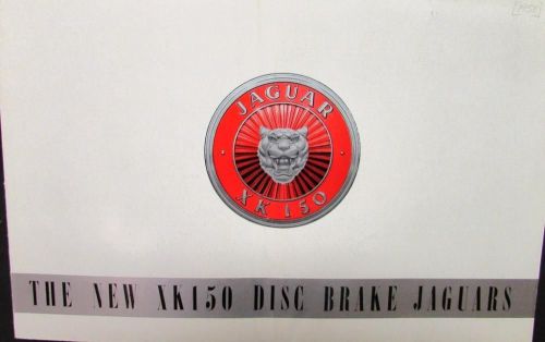 Original 1958 jaguar dealer sales brochure xk 150 disc brakes drop fixed head