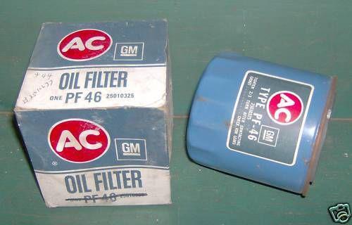 Nos 1977 pontiac v8-302 ac gm oil filter -cheap, spare!