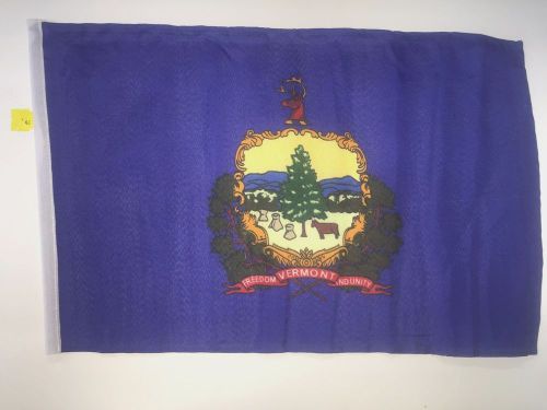 46 vermont utv side x side  atv  safety flag 12"x18" fits 1/4, 5/16 pole