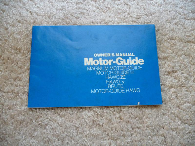 1978 Motor Guide Trolling Motor Owner's Manual, Parts List, Warranty Card. *NR*, US $2.25, image 2