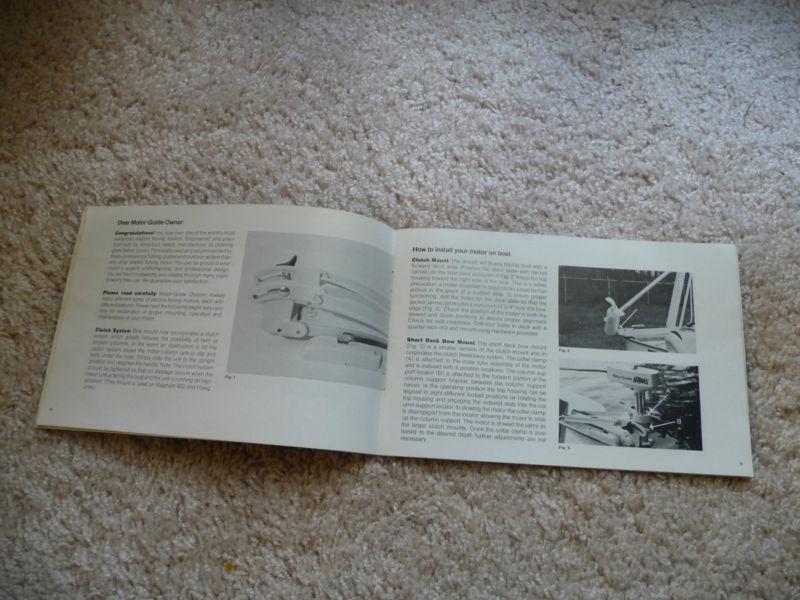 1978 Motor Guide Trolling Motor Owner's Manual, Parts List, Warranty Card. *NR*, US $2.25, image 7