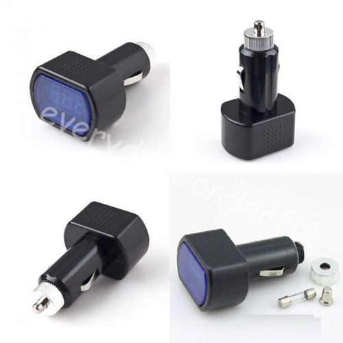 Buy New Car Cigarette Lighter Voltage Gauge Digital LED Display Volt