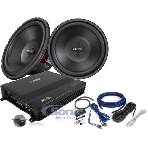 Buy MB Quart Bass Package 2) 12" Subwoofers + Monoblock Amplifier