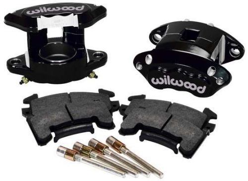 Wilwood d154 brake caliper &amp; high performance e pad set,front,81,black gm metric