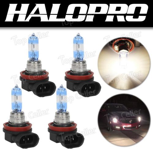 4pcs x h9 65w high beam headlight bulb stock replace halopro ultra bright