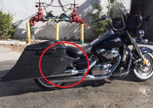 Suzuki boulevard stretched saddlebag side covers for 2005 - 2010 c90 / c50