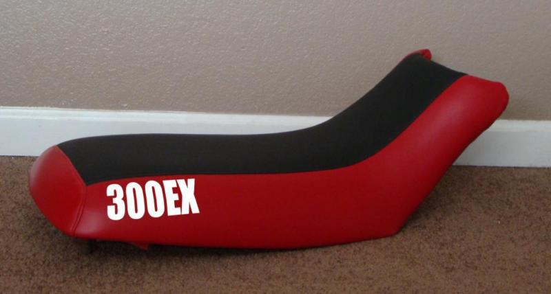 Honda 300ex red n  black stencil motoghg seat cover #ghg16321scptbk16420