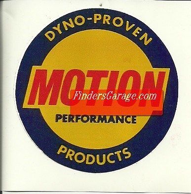 Motion performance &#034;dyno-proven products&#034; decal/sticker