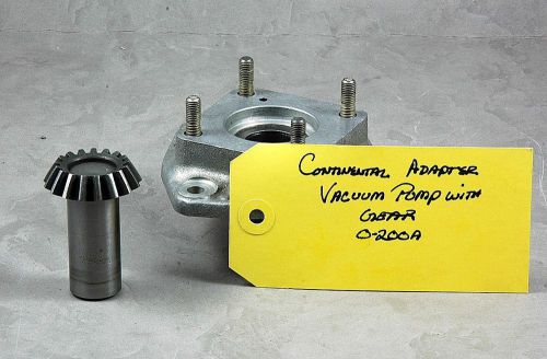 Continental aircraft o200 a&amp;b vacuum pump adaptor assy.  642267 &amp; gear 625937