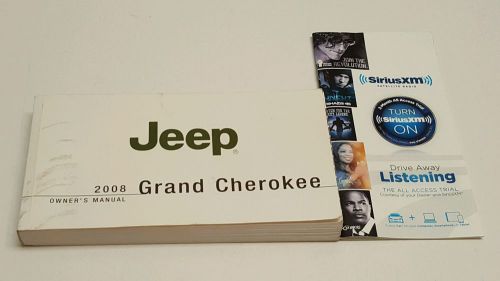 2008 jeep grand cherokee owners manual user guide srt8 limited laredo overland