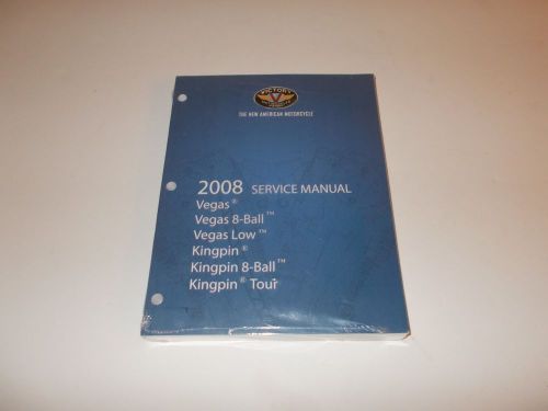 2008 victory vegas / kingpin original factory service manual w/ cd! p/n 9921242