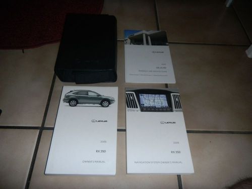 2008 lexus rx350 with navigation owners manual set + free shipping