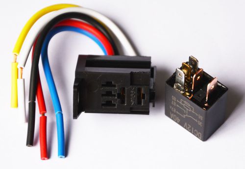 Auto electromagnetic violet 12v/24v 30a 5 pin car relay / automotive relay