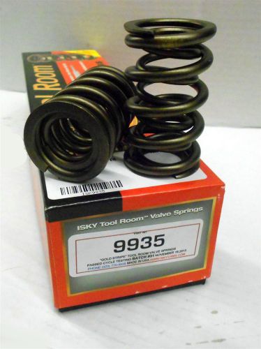 Isky 9935 valve springs dual damperless gold stripe 1.570" .730" max lift set/16