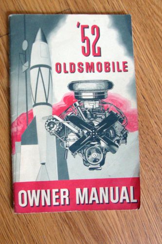 1952 vintage original oldsmobile owner manual book