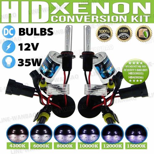 35w hid xenon bulbs lamp headlight slim ballast conversion kit h1 h3 h4 h7 9005
