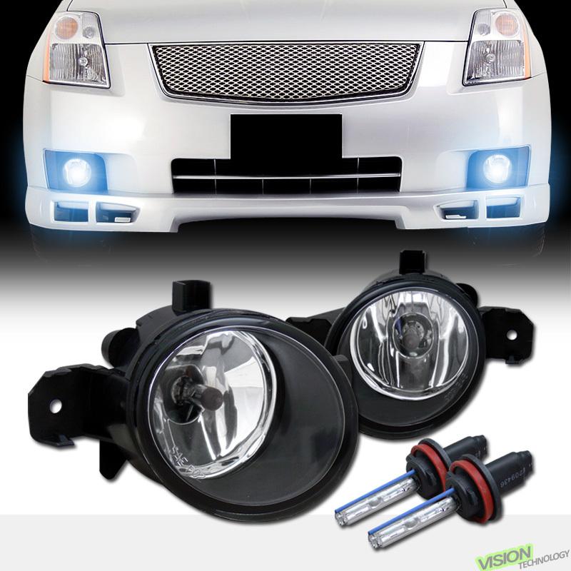Buy 8000K HID+Clear Lens Driving/Bumper Fog Lights Pair 0709 Sentra