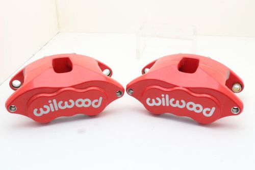 Wilwood d-52 dual piston caliper set, 120-10936-rd, includes 7/16 ss hoses, red