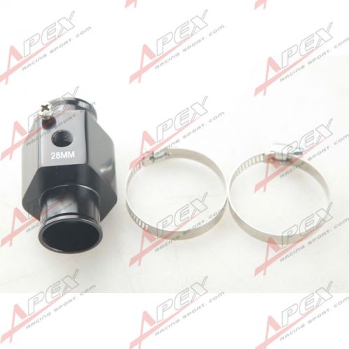 28mm 1/8&#034; npt water temperature sensor adapter gauge radiator adapter and clamps
